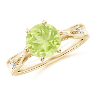 Round A Peridot