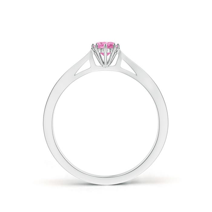 A - Pink Sapphire / 0.34 CT / 14 KT White Gold