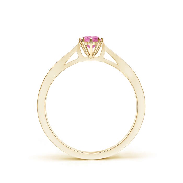 AA - Pink Sapphire / 0.34 CT / 14 KT Yellow Gold