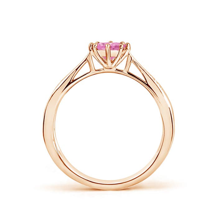 A - Pink Sapphire / 0.62 CT / 14 KT Rose Gold