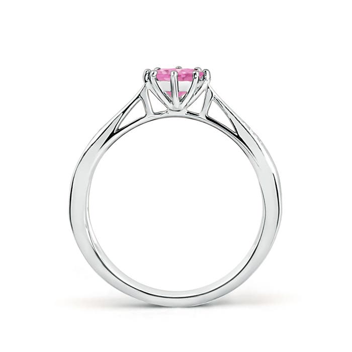 A - Pink Sapphire / 0.62 CT / 14 KT White Gold