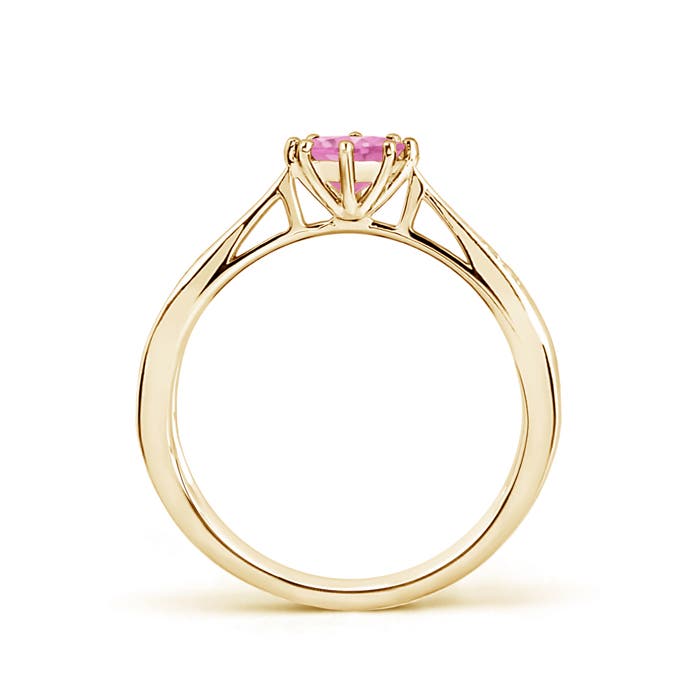 A - Pink Sapphire / 0.62 CT / 14 KT Yellow Gold