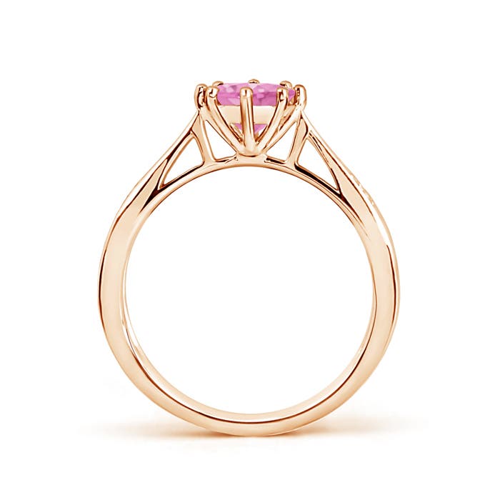 A - Pink Sapphire / 1.02 CT / 14 KT Rose Gold