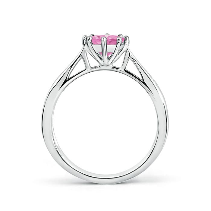 A - Pink Sapphire / 1.02 CT / 14 KT White Gold