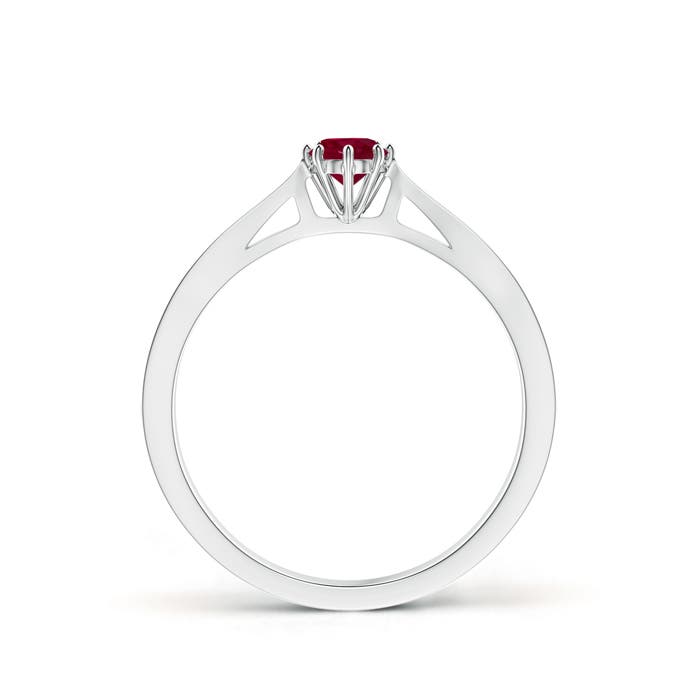 A - Ruby / 0.35 CT / 14 KT White Gold