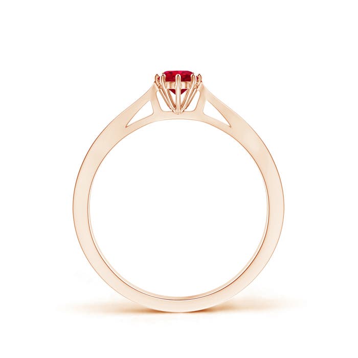 AAA - Ruby / 0.35 CT / 14 KT Rose Gold