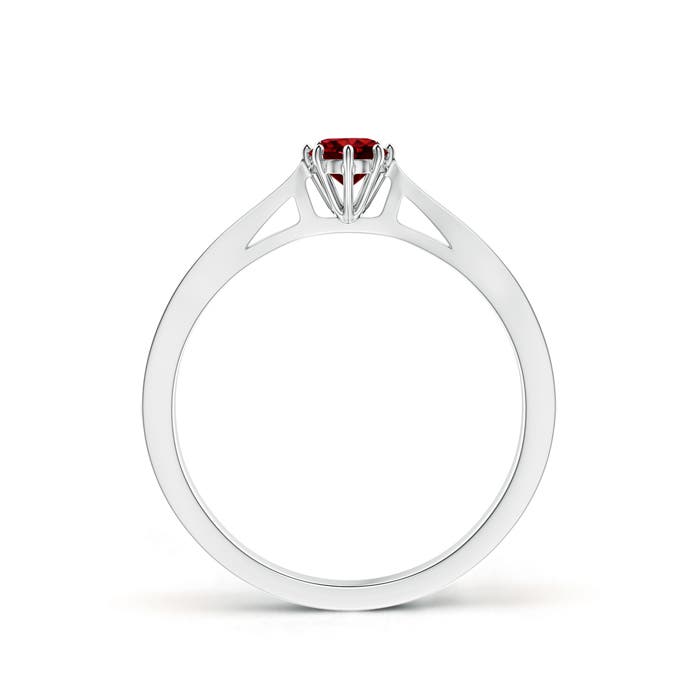 AAAA - Ruby / 0.35 CT / 14 KT White Gold