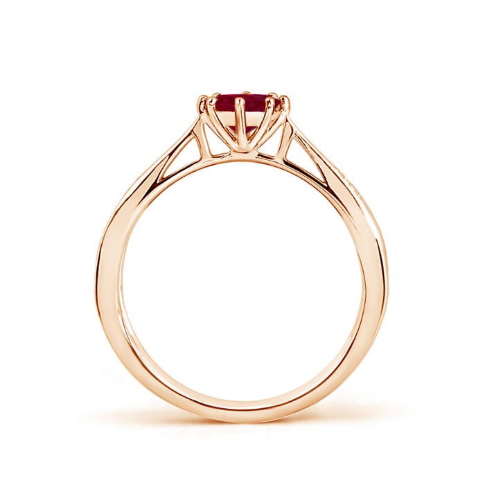 A - Ruby / 0.62 CT / 14 KT Rose Gold