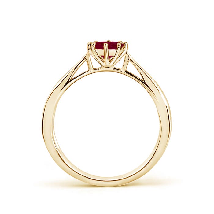 A - Ruby / 0.62 CT / 14 KT Yellow Gold