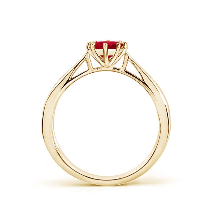 AAA - Ruby / 0.62 CT / 14 KT Yellow Gold