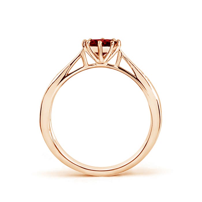 AAAA - Ruby / 0.62 CT / 14 KT Rose Gold