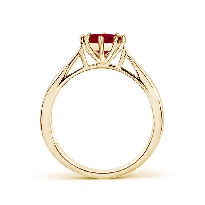 AA - Ruby / 1.02 CT / 14 KT Yellow Gold