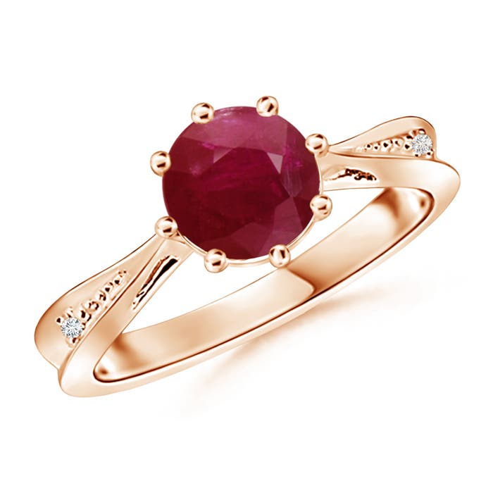 A - Ruby / 1.43 CT / 14 KT Rose Gold