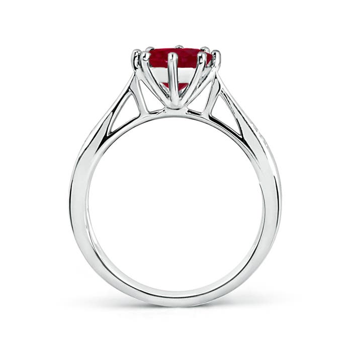 AA - Ruby / 1.43 CT / 14 KT White Gold