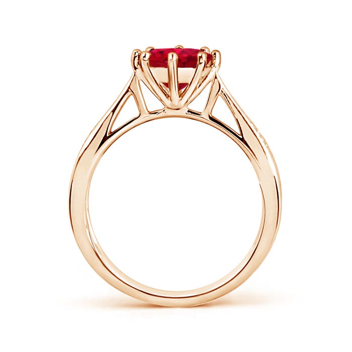 AAA - Ruby / 1.43 CT / 14 KT Rose Gold