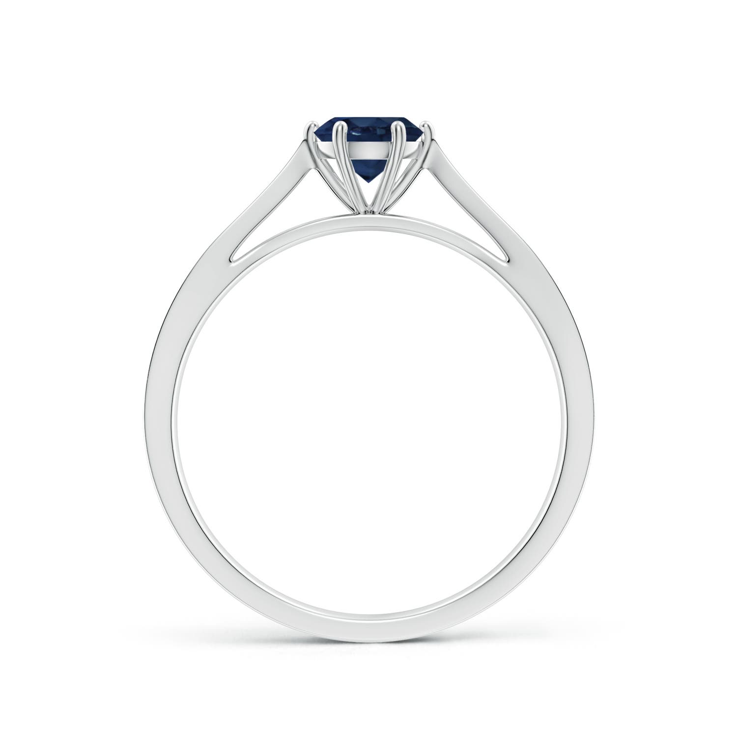 AA - Blue Sapphire / 0.62 CT / 14 KT White Gold