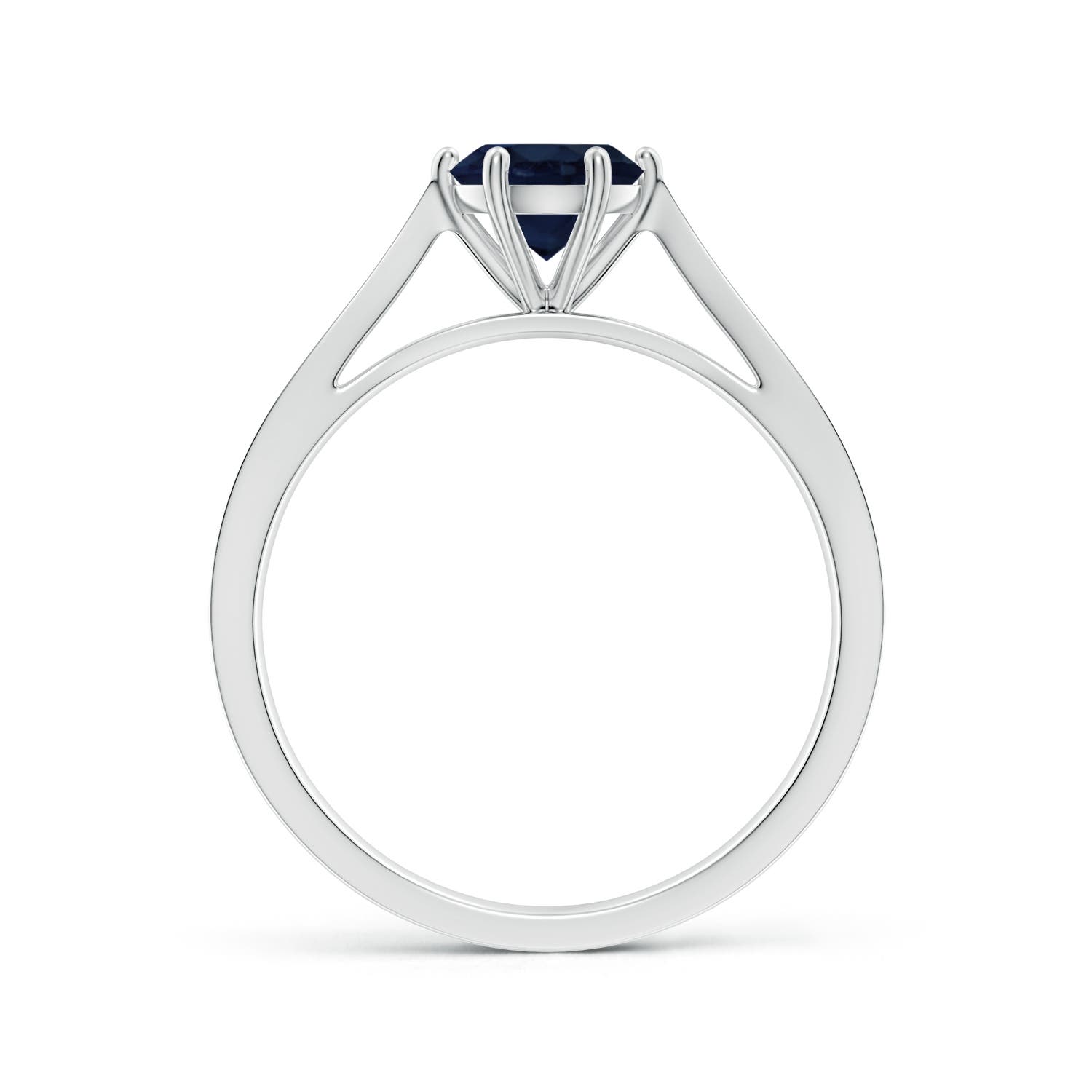 A - Blue Sapphire / 1.02 CT / 14 KT White Gold