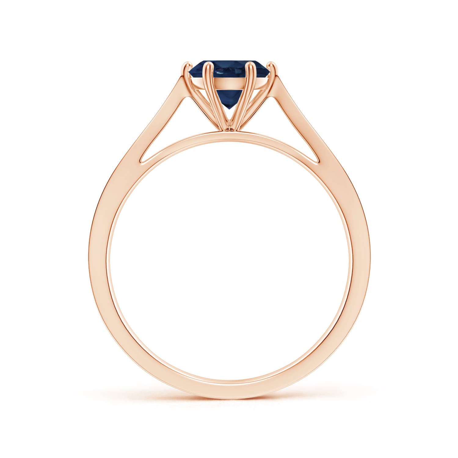 AA - Blue Sapphire / 1.02 CT / 14 KT Rose Gold