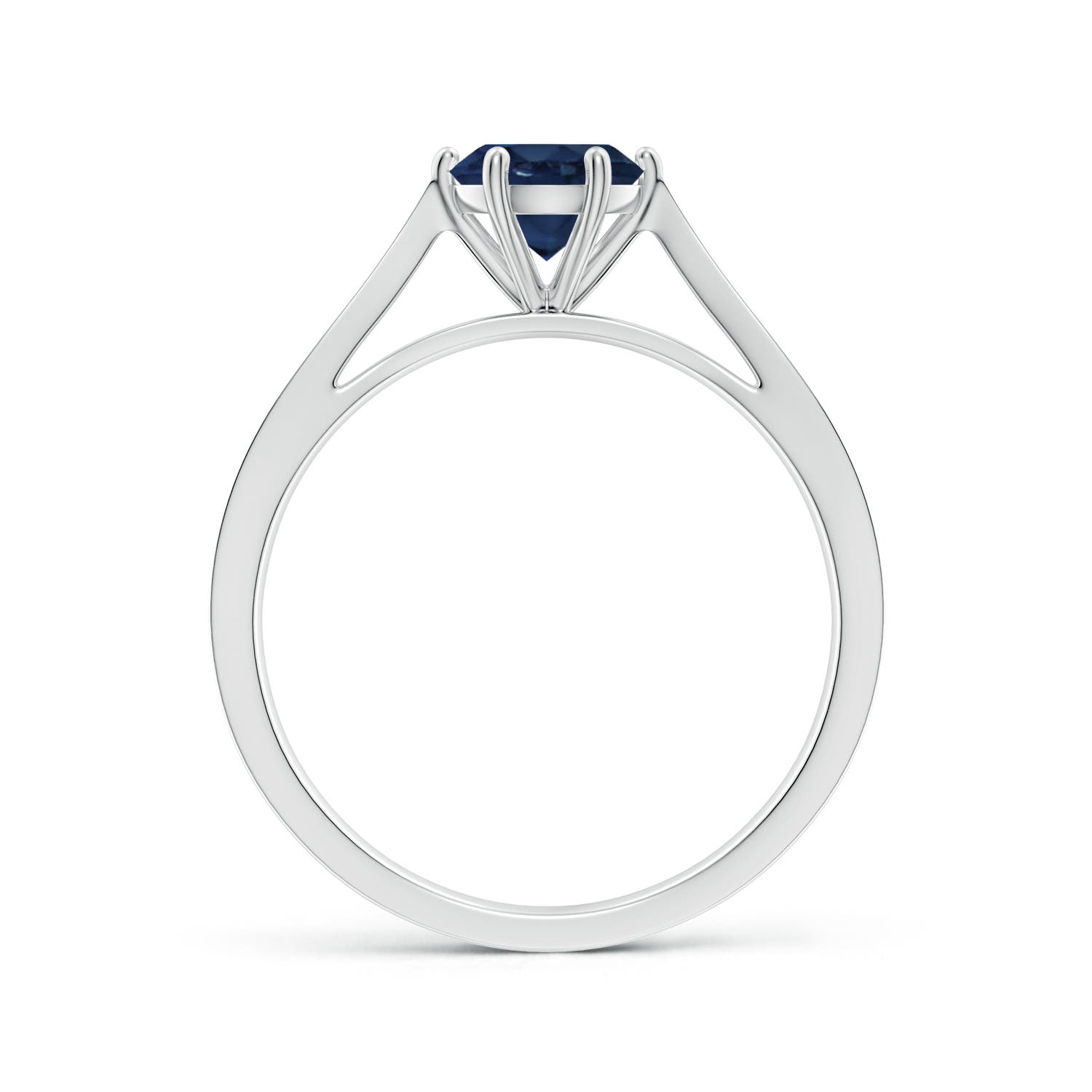 AA - Blue Sapphire / 1.02 CT / 14 KT White Gold