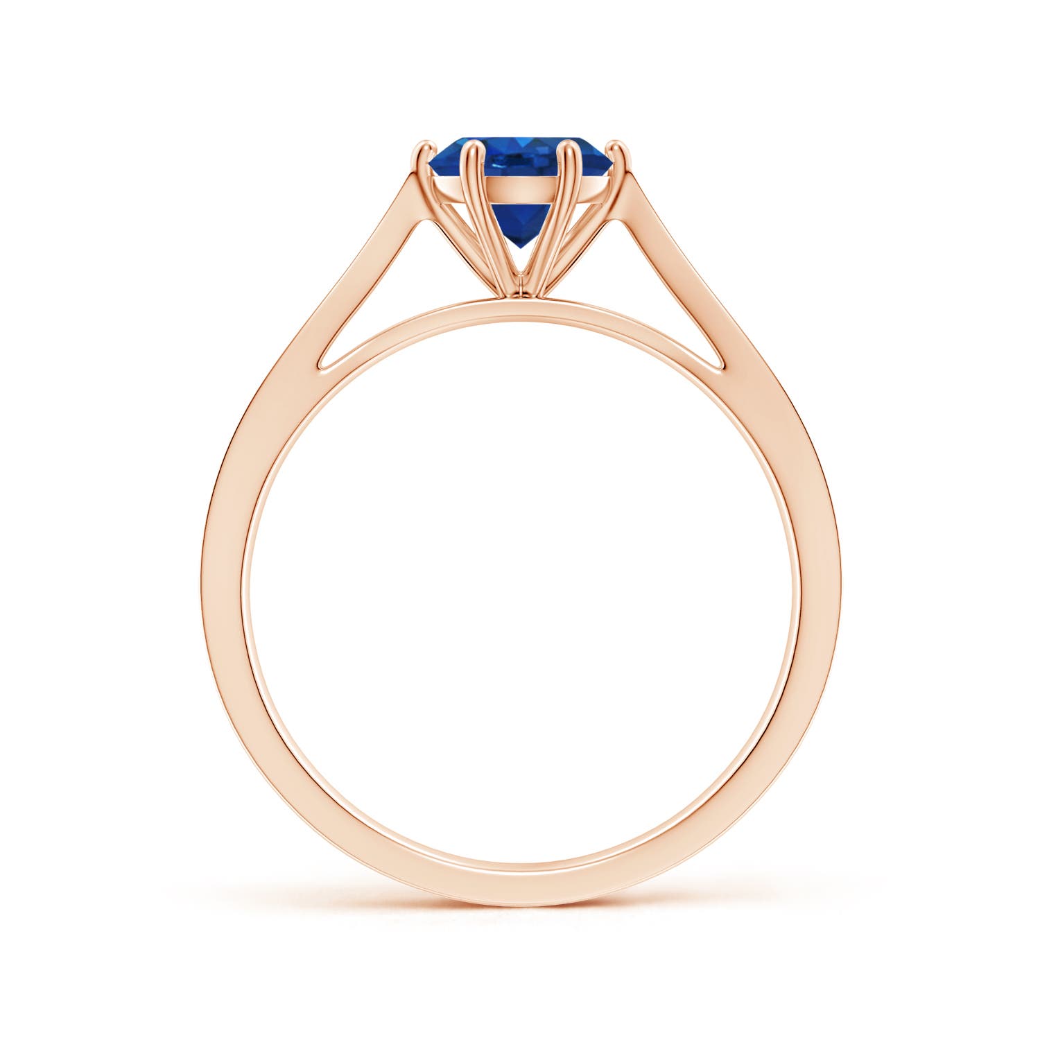 AAA - Blue Sapphire / 1.02 CT / 14 KT Rose Gold