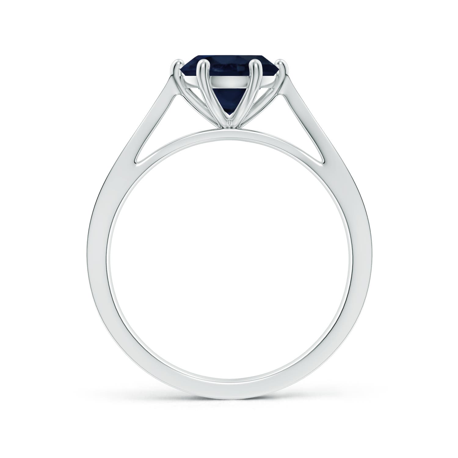 A - Blue Sapphire / 1.63 CT / 14 KT White Gold