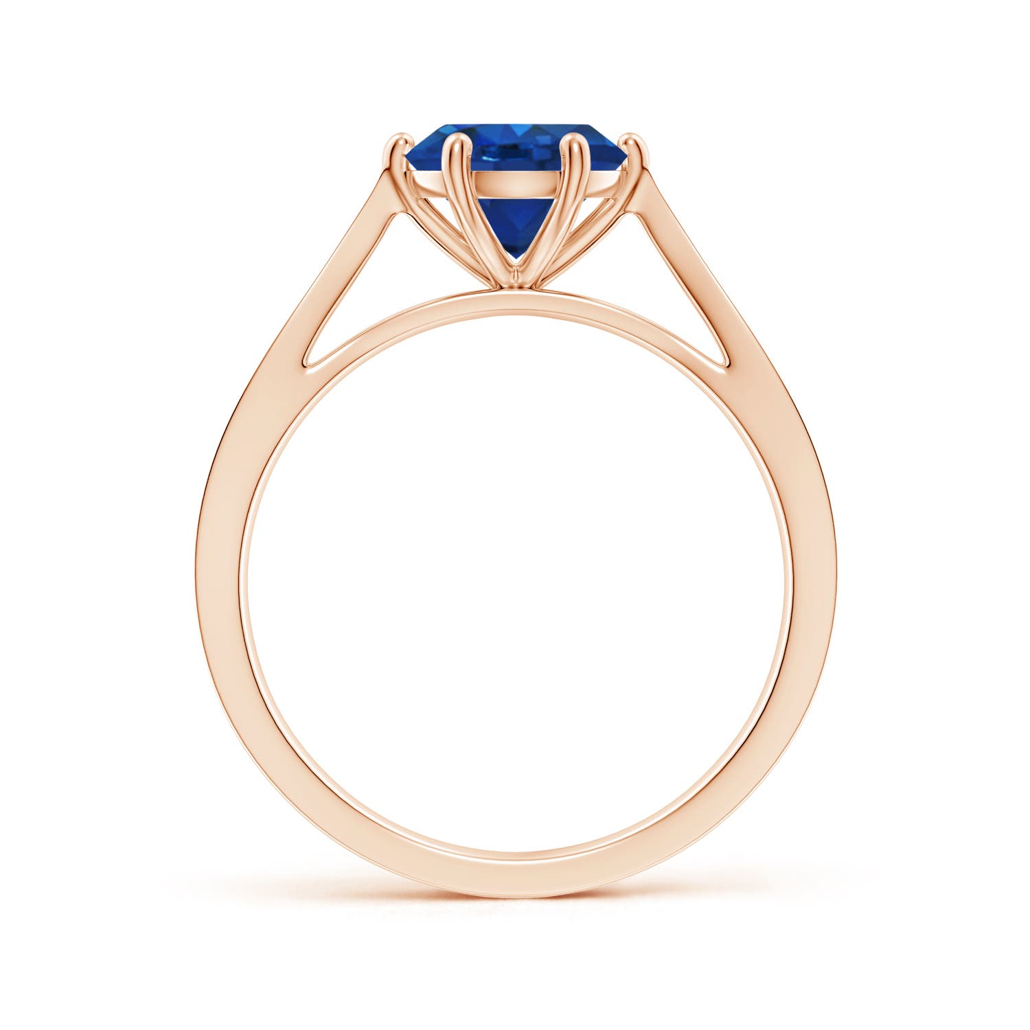 AAA - Blue Sapphire / 1.63 CT / 14 KT Rose Gold