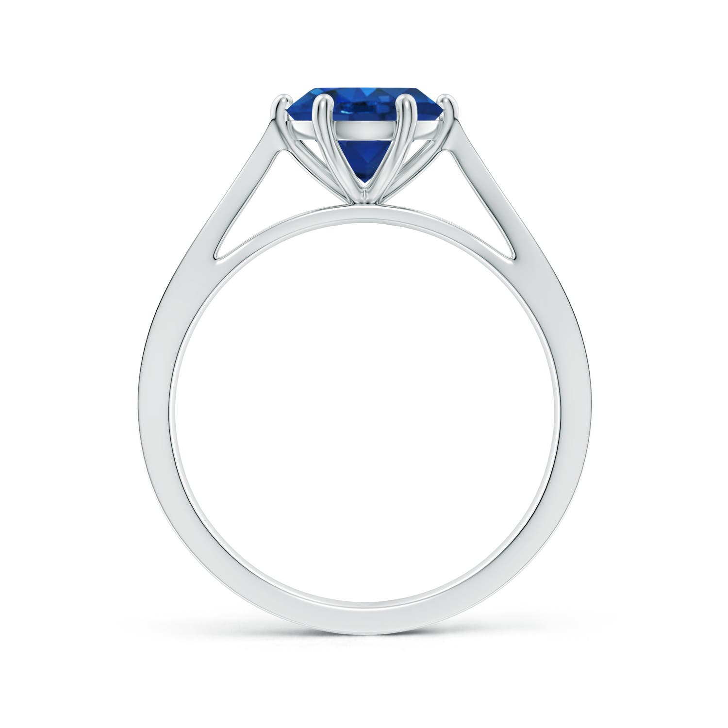 AAA - Blue Sapphire / 1.63 CT / 14 KT White Gold