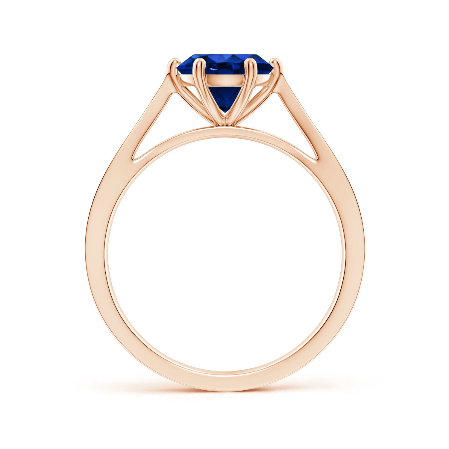 AAAA - Blue Sapphire / 1.63 CT / 14 KT Rose Gold