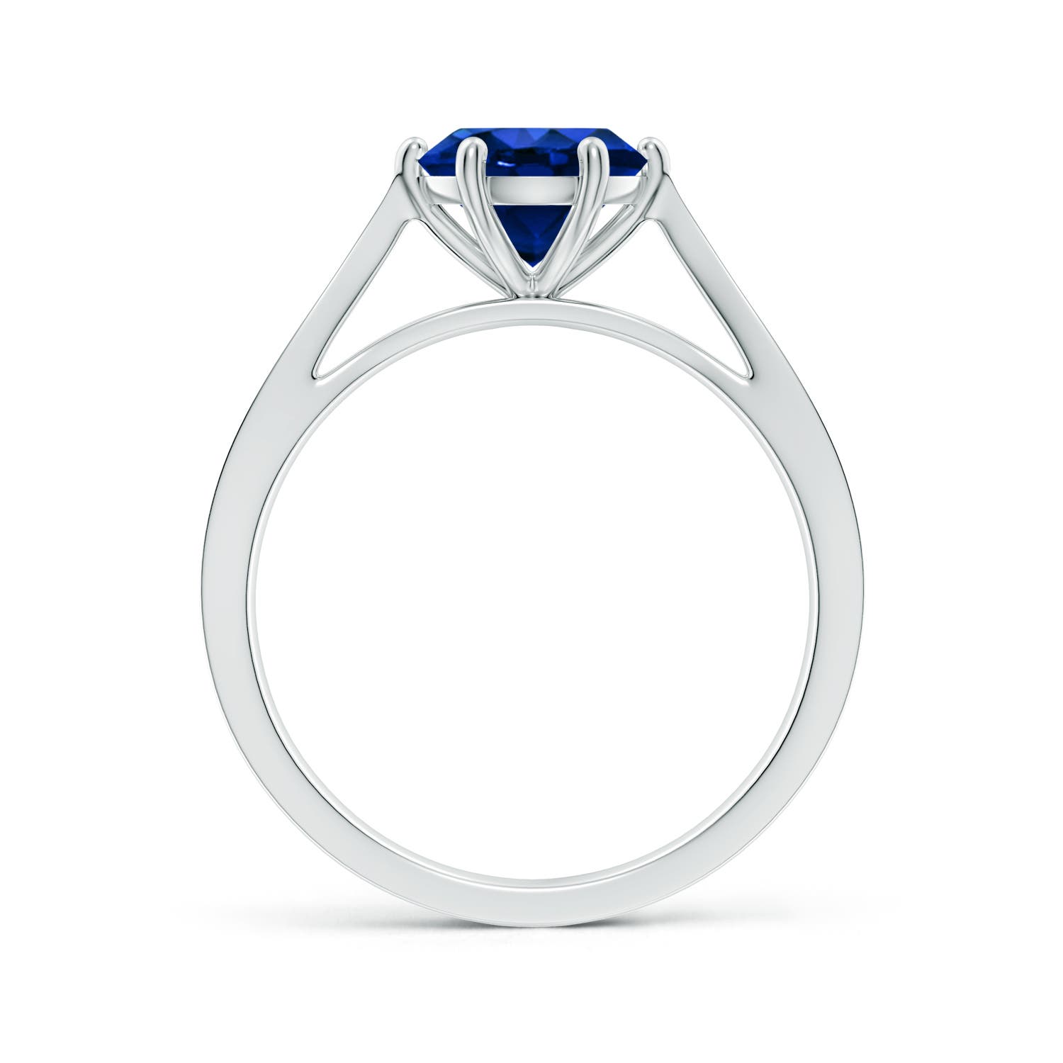 AAAA - Blue Sapphire / 1.63 CT / 14 KT White Gold