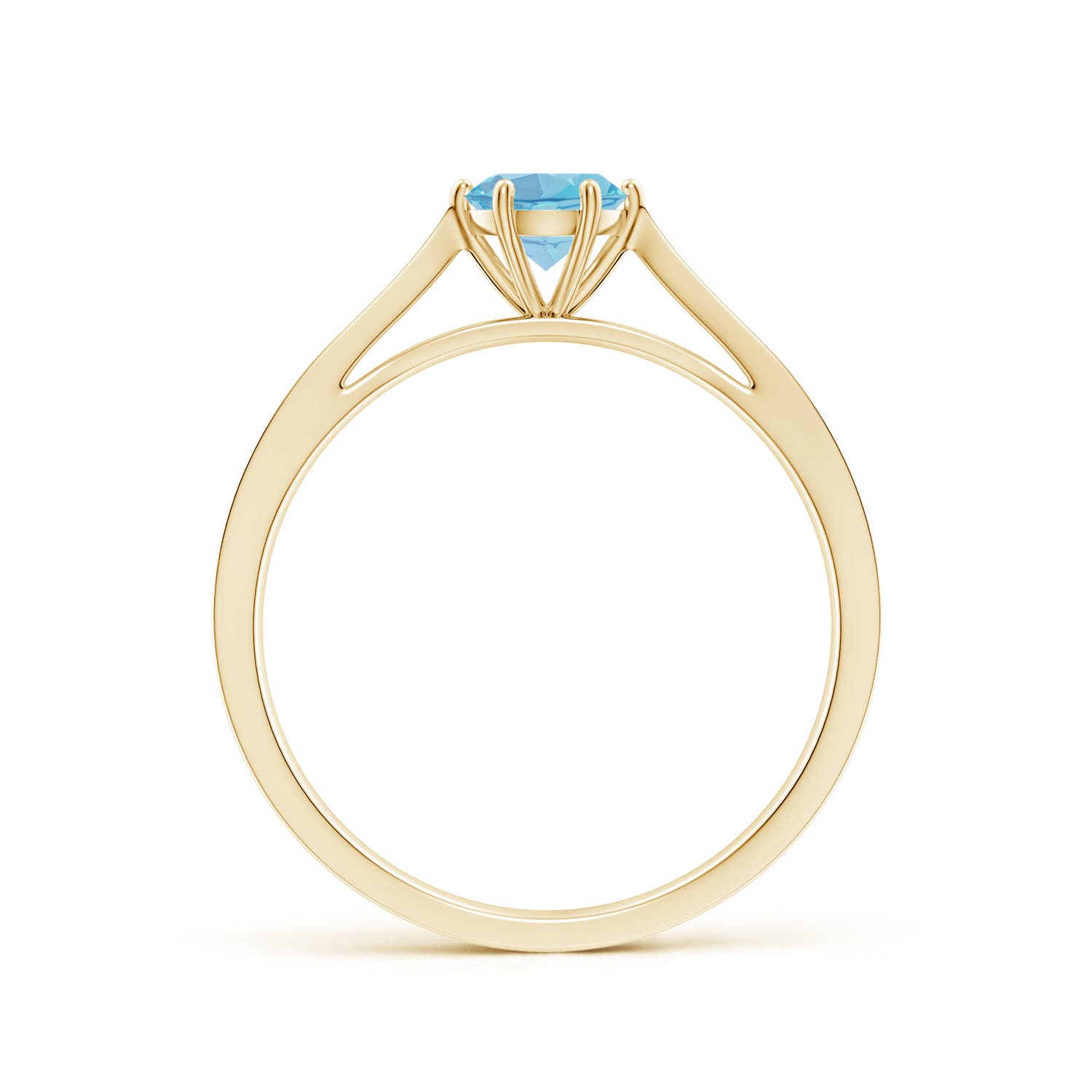 A - Swiss Blue Topaz / 0.62 CT / 14 KT Yellow Gold