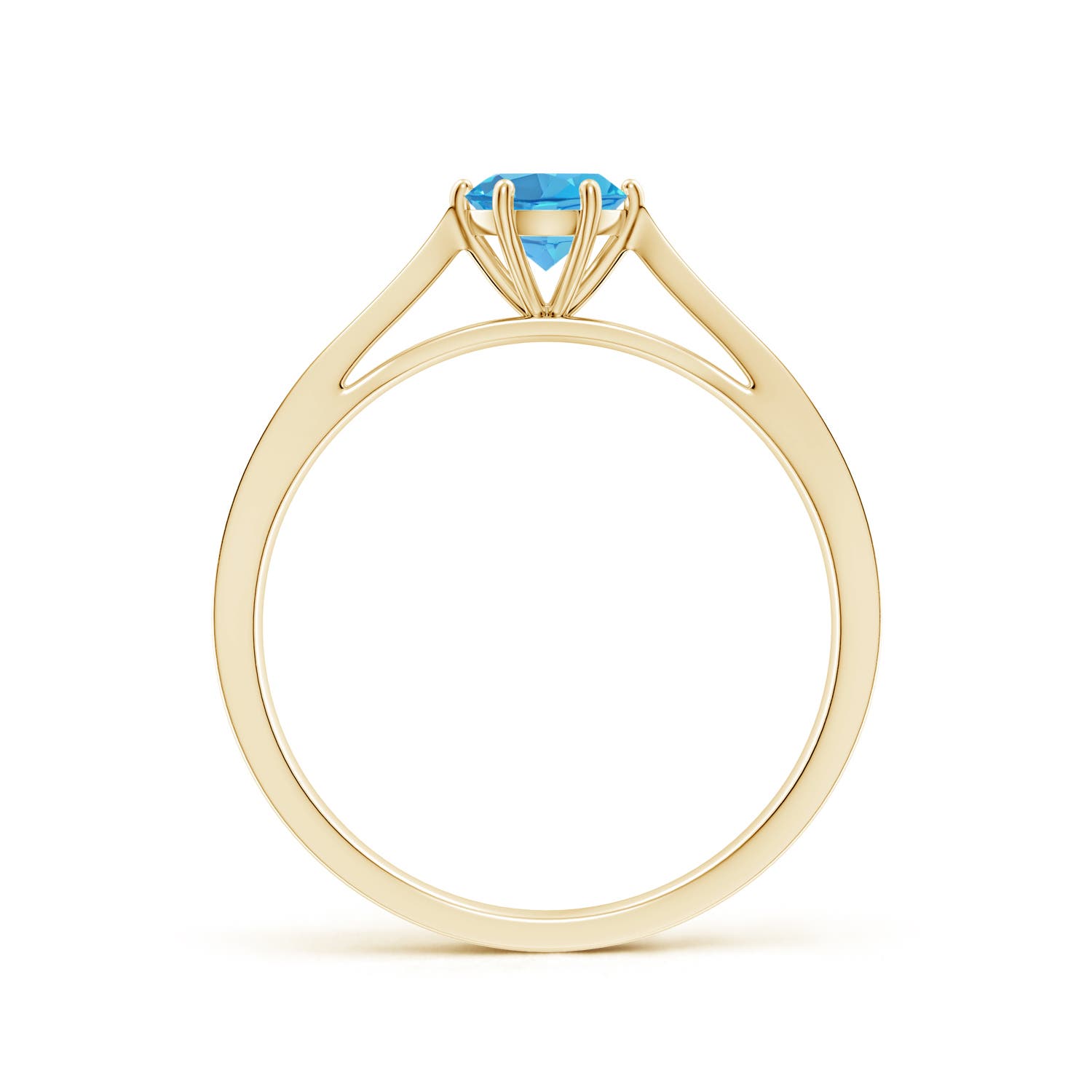 AA - Swiss Blue Topaz / 0.62 CT / 14 KT Yellow Gold