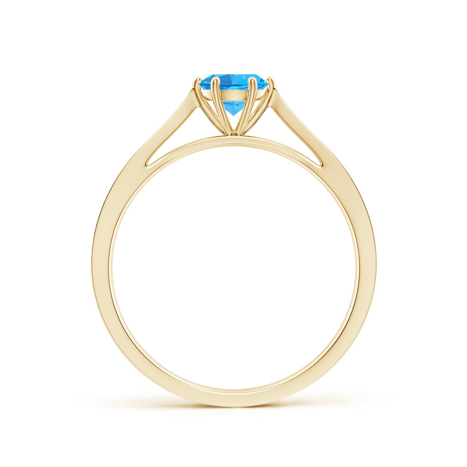 AAA - Swiss Blue Topaz / 0.62 CT / 14 KT Yellow Gold