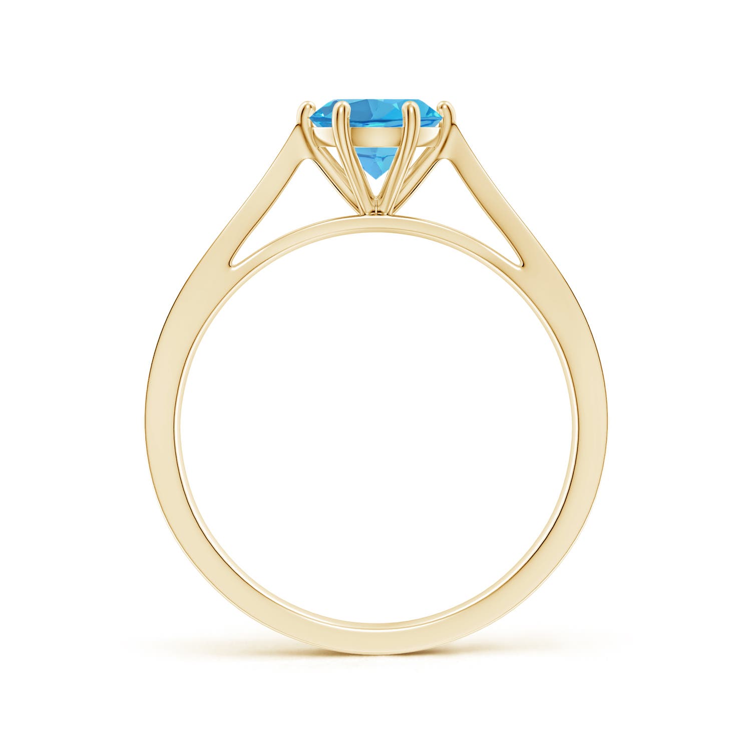 AA - Swiss Blue Topaz / 0.97 CT / 14 KT Yellow Gold