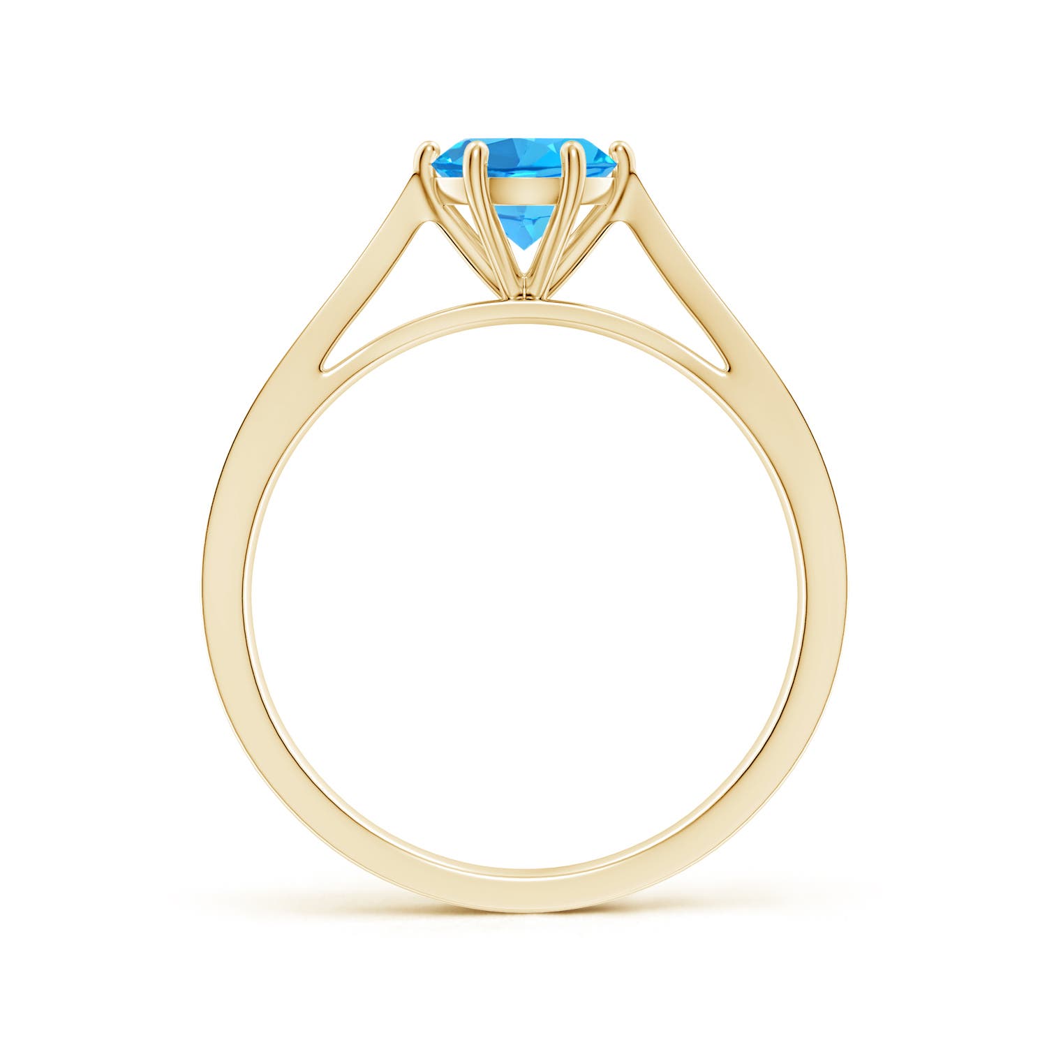 AAA - Swiss Blue Topaz / 0.97 CT / 14 KT Yellow Gold