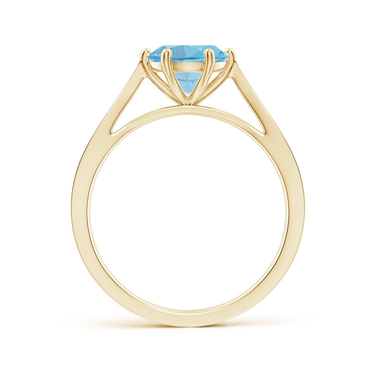 A - Swiss Blue Topaz / 1.58 CT / 14 KT Yellow Gold