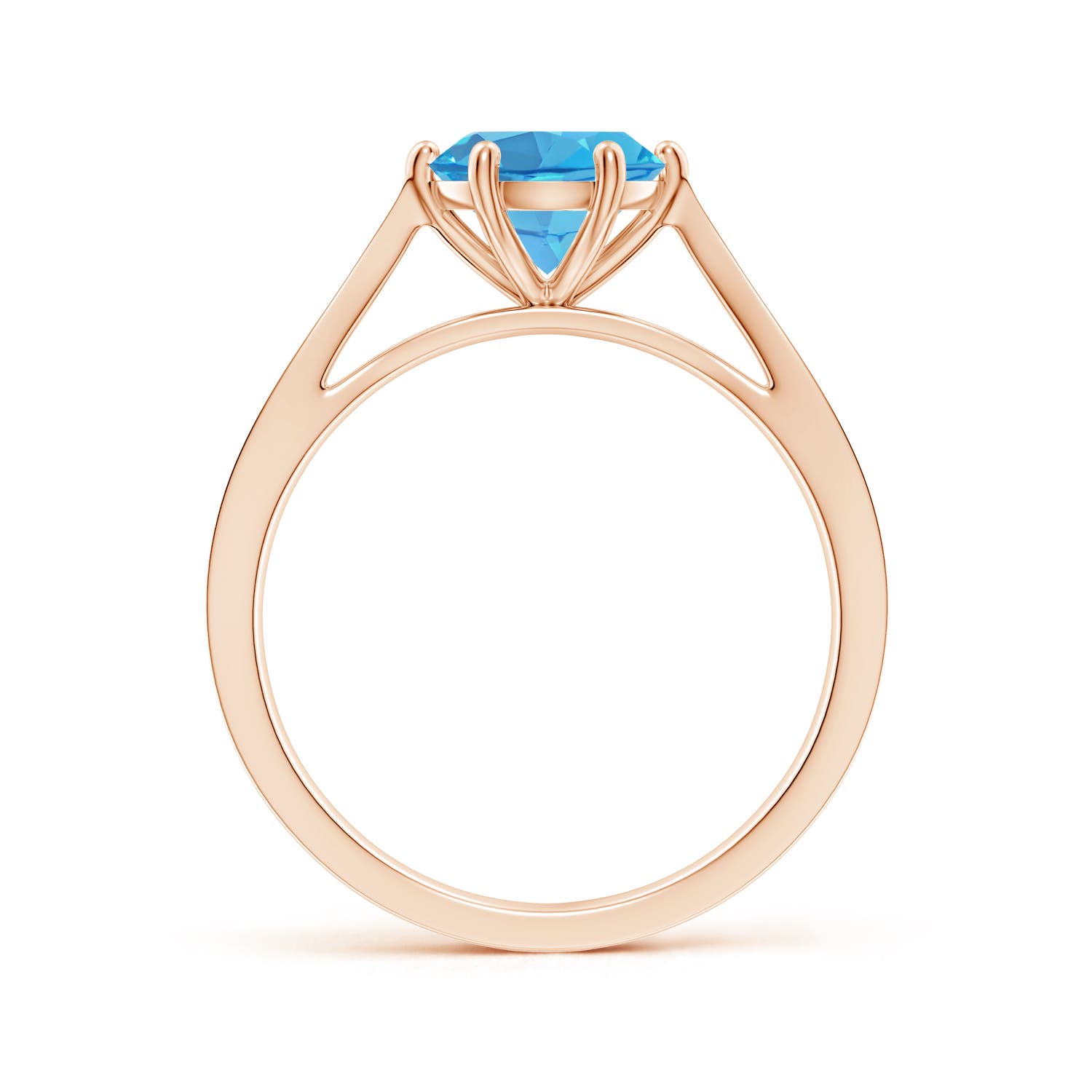 AA - Swiss Blue Topaz / 1.58 CT / 14 KT Rose Gold