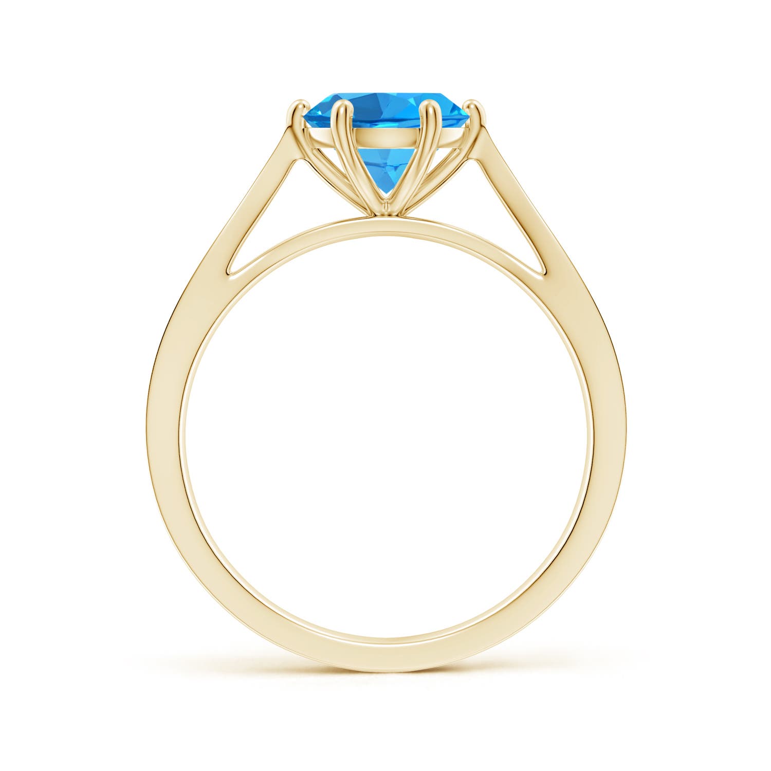 AAAA - Swiss Blue Topaz / 1.58 CT / 14 KT Yellow Gold