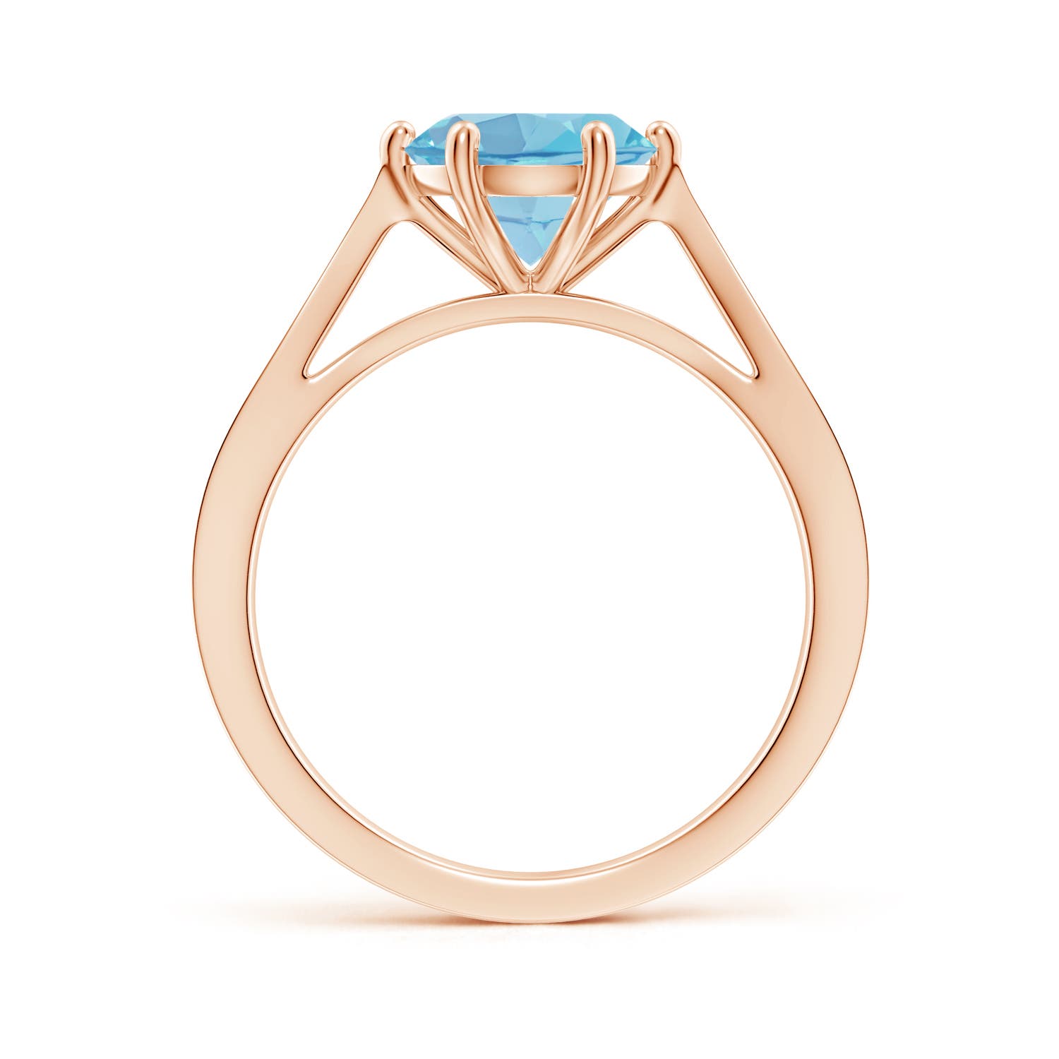 A - Swiss Blue Topaz / 2.39 CT / 14 KT Rose Gold