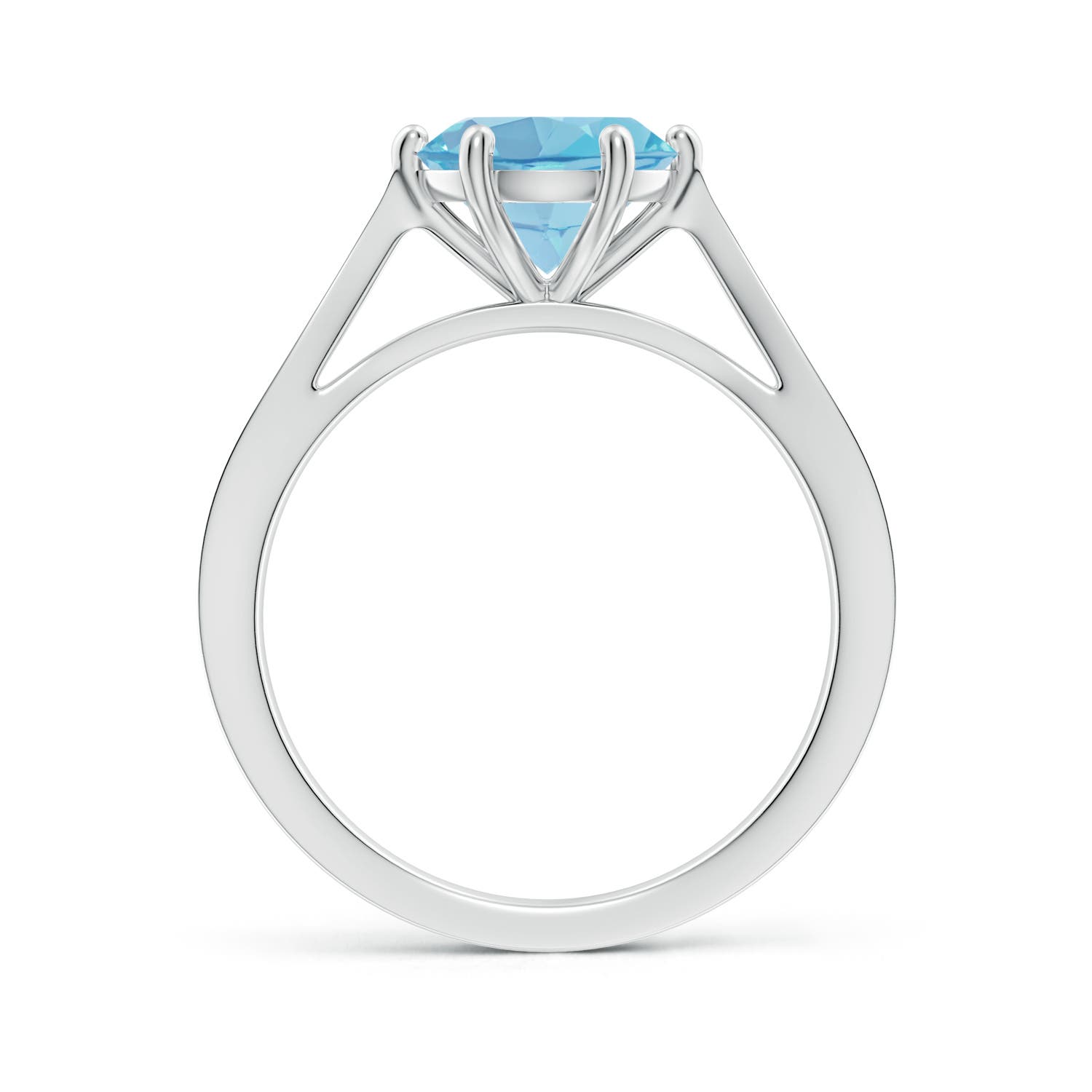 A - Swiss Blue Topaz / 2.39 CT / 14 KT White Gold