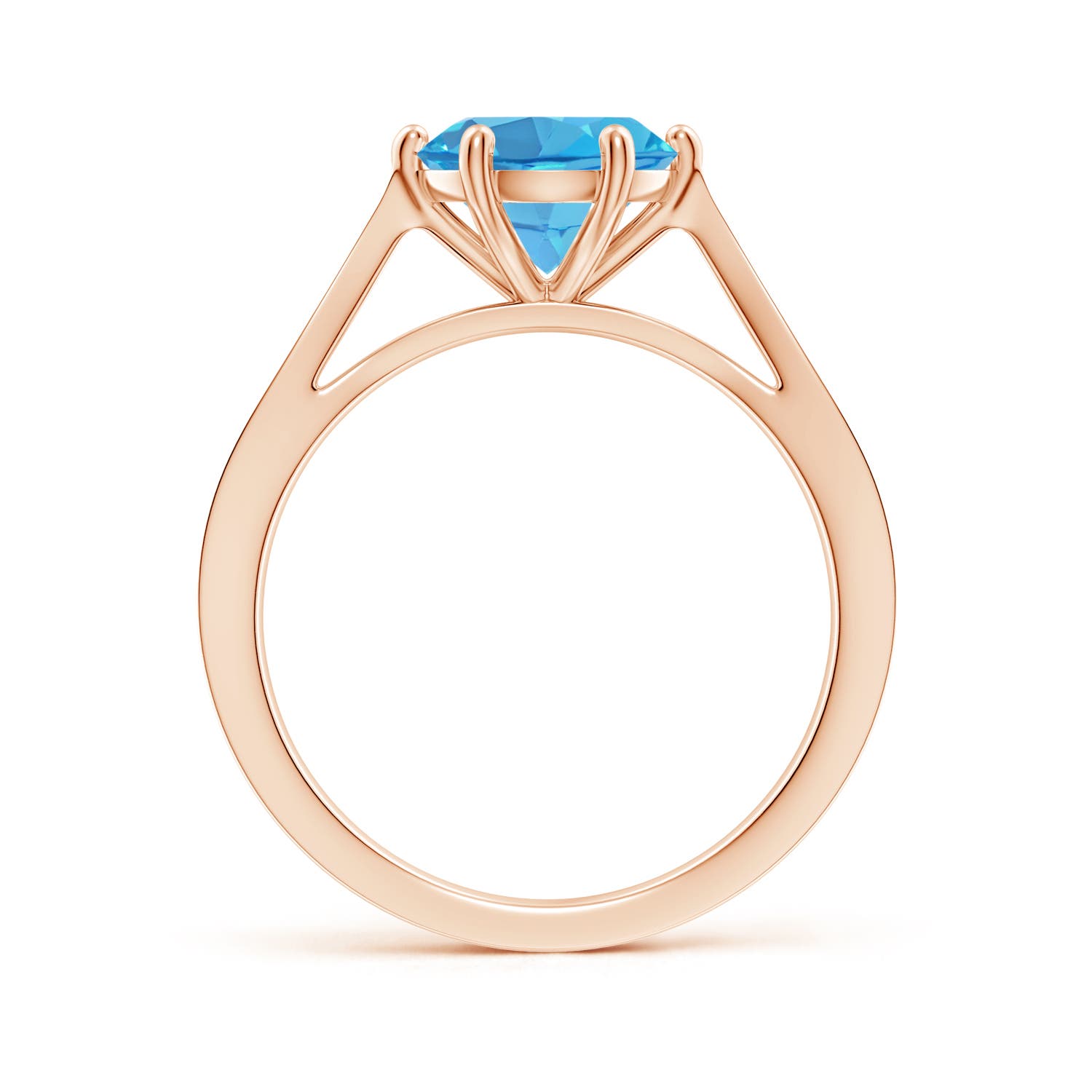 AA - Swiss Blue Topaz / 2.39 CT / 14 KT Rose Gold