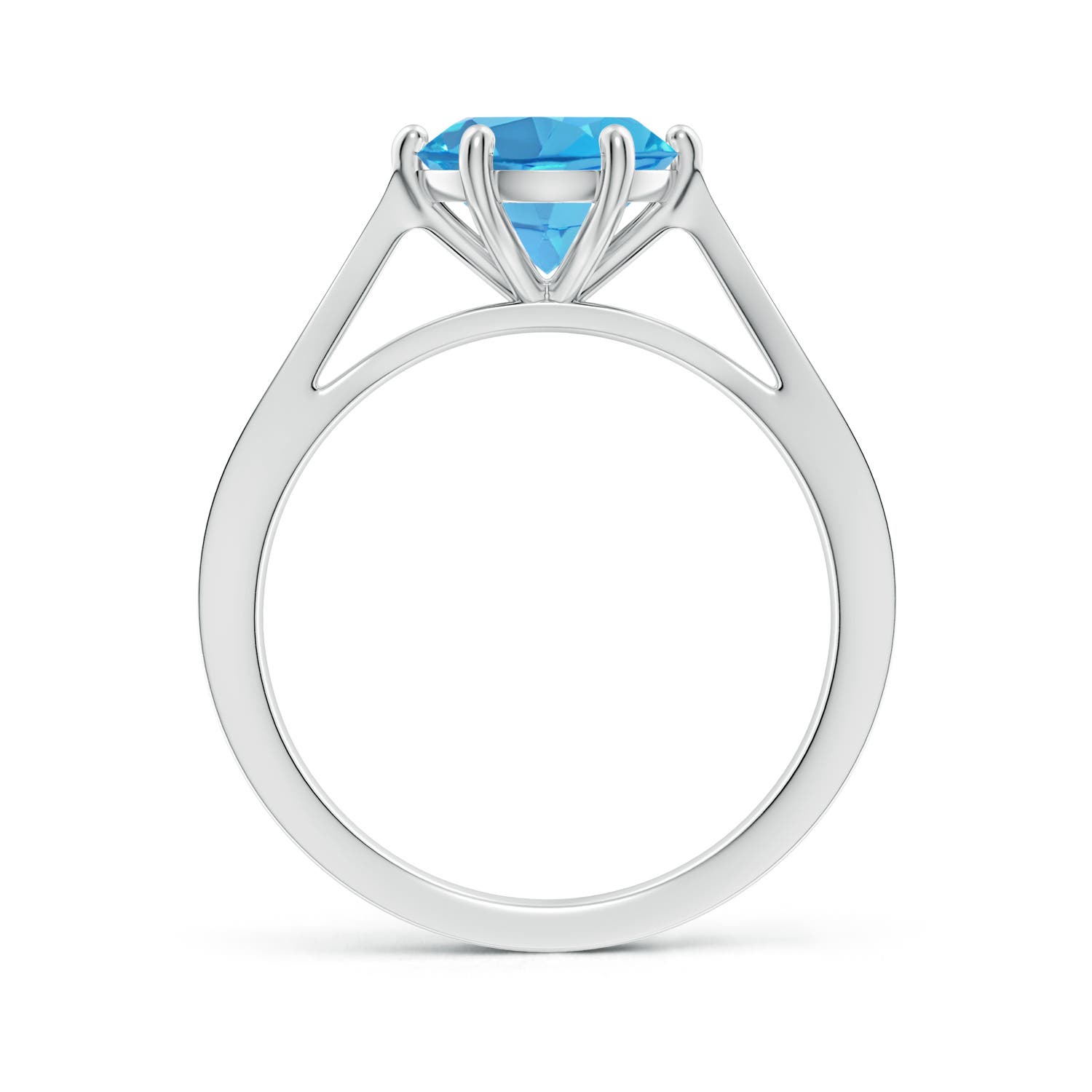 AA - Swiss Blue Topaz / 2.39 CT / 14 KT White Gold