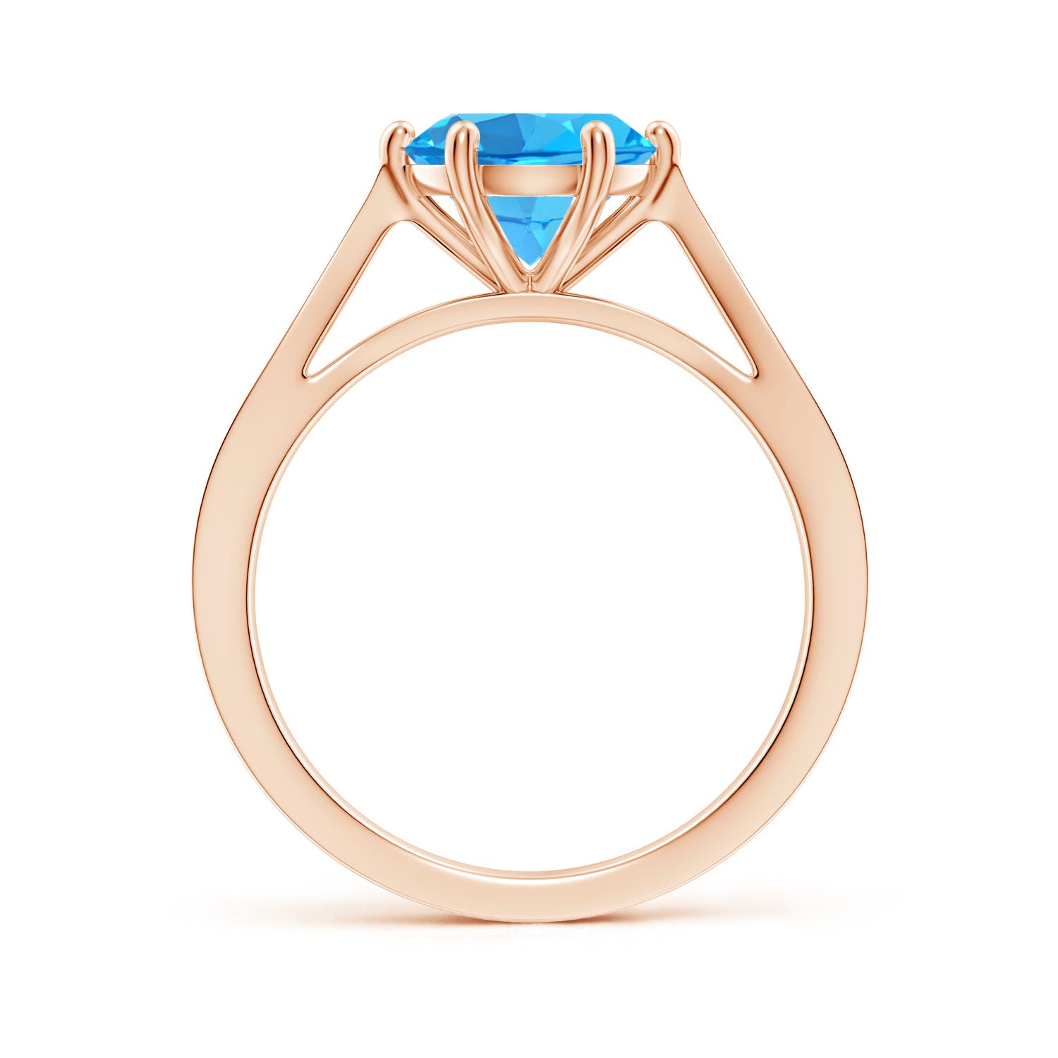 AAA - Swiss Blue Topaz / 2.39 CT / 14 KT Rose Gold