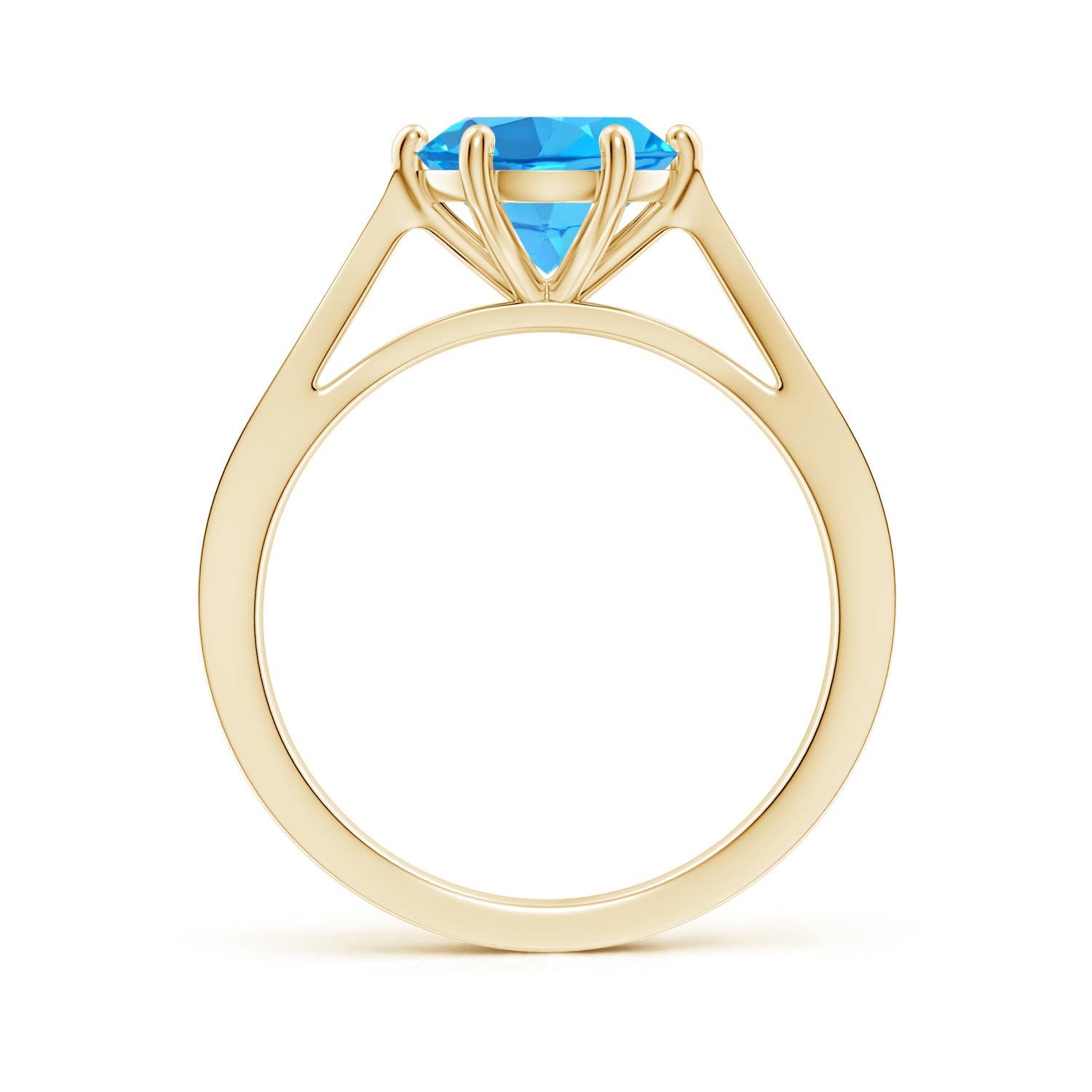 AAA - Swiss Blue Topaz / 2.39 CT / 14 KT Yellow Gold