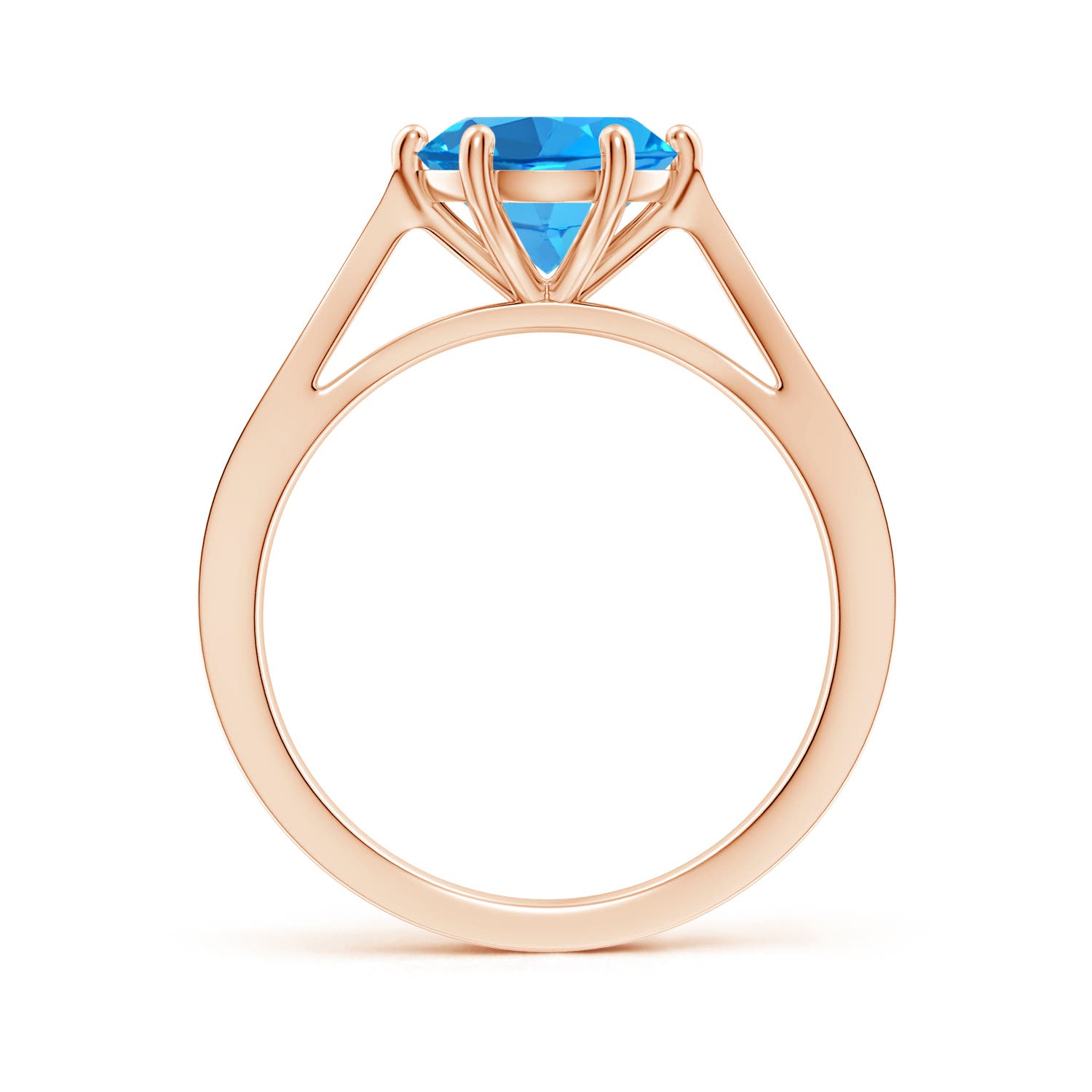 AAAA - Swiss Blue Topaz / 2.39 CT / 14 KT Rose Gold