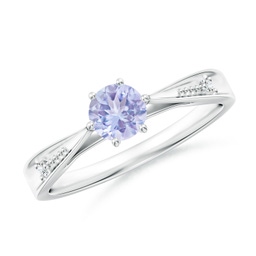 Classic Silver Tanzanite Rings