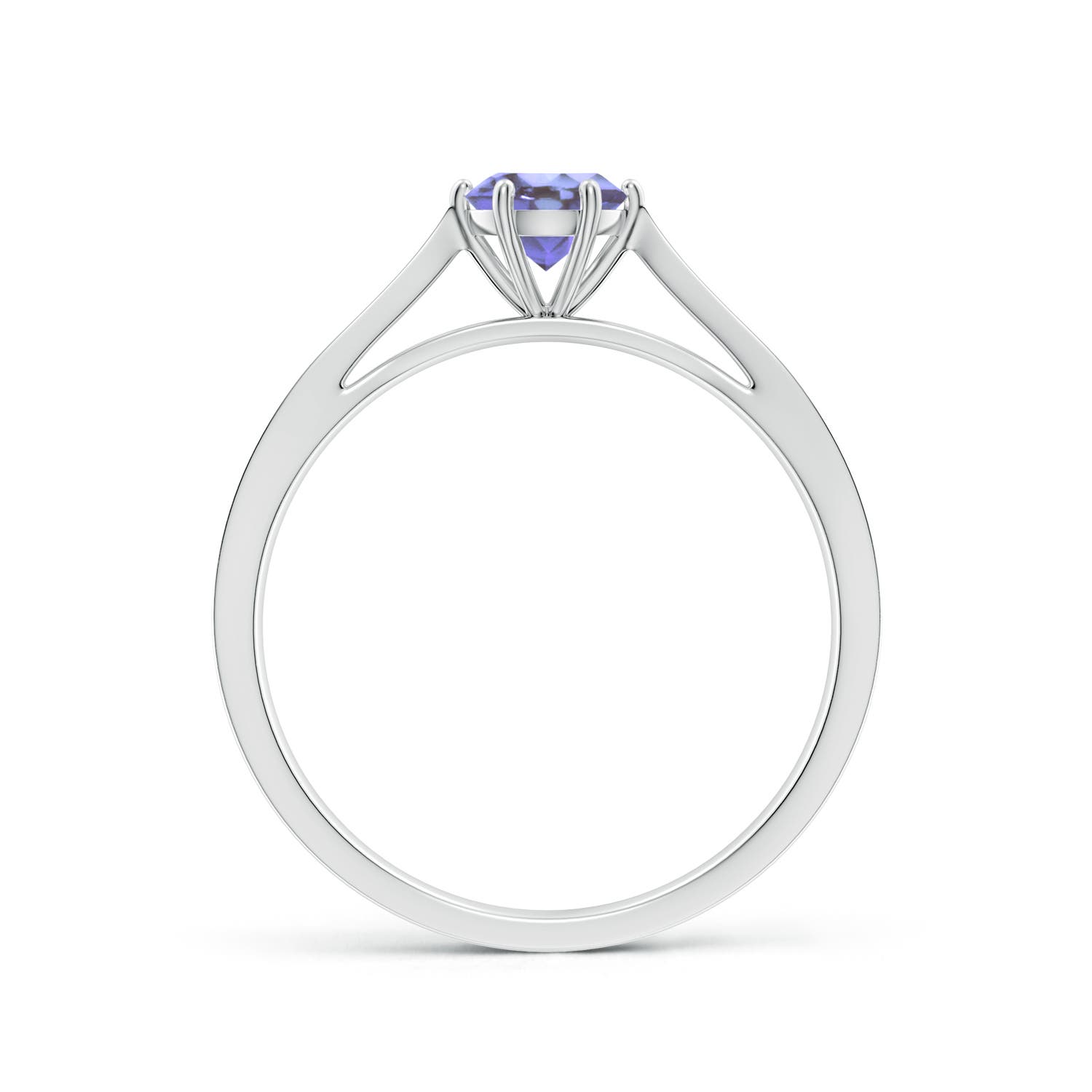 AA - Tanzanite / 0.52 CT / 14 KT White Gold