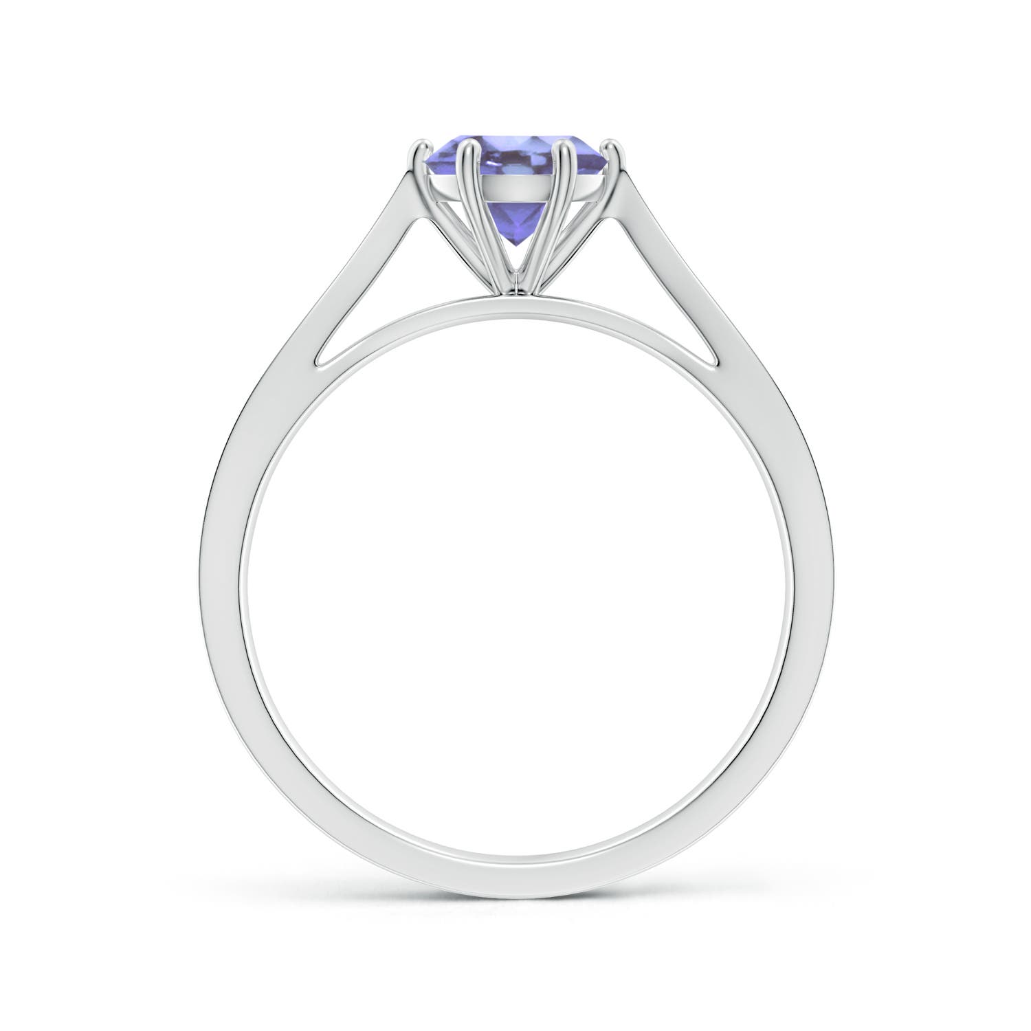 A - Tanzanite / 0.92 CT / 14 KT White Gold