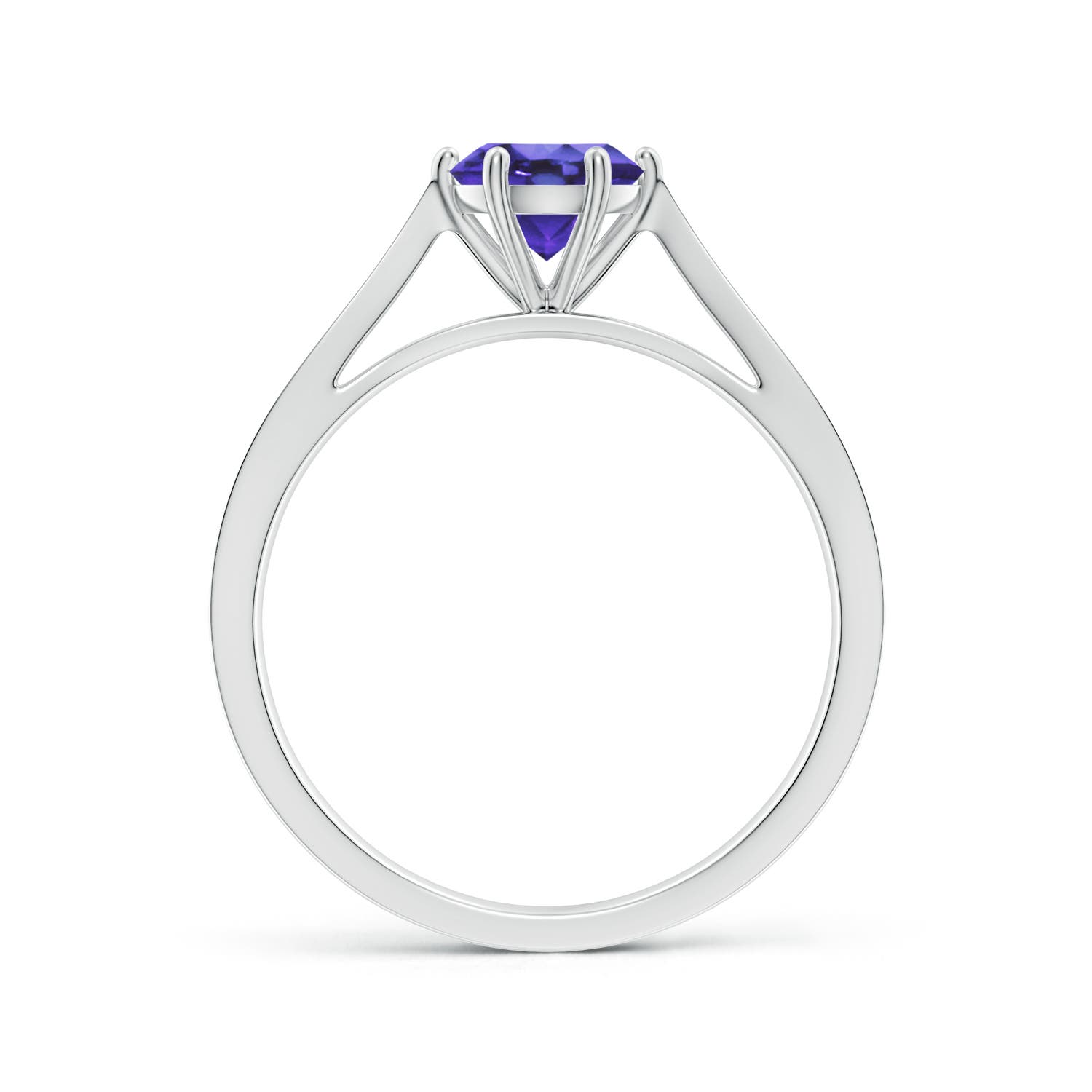 AA - Tanzanite / 0.92 CT / 14 KT White Gold