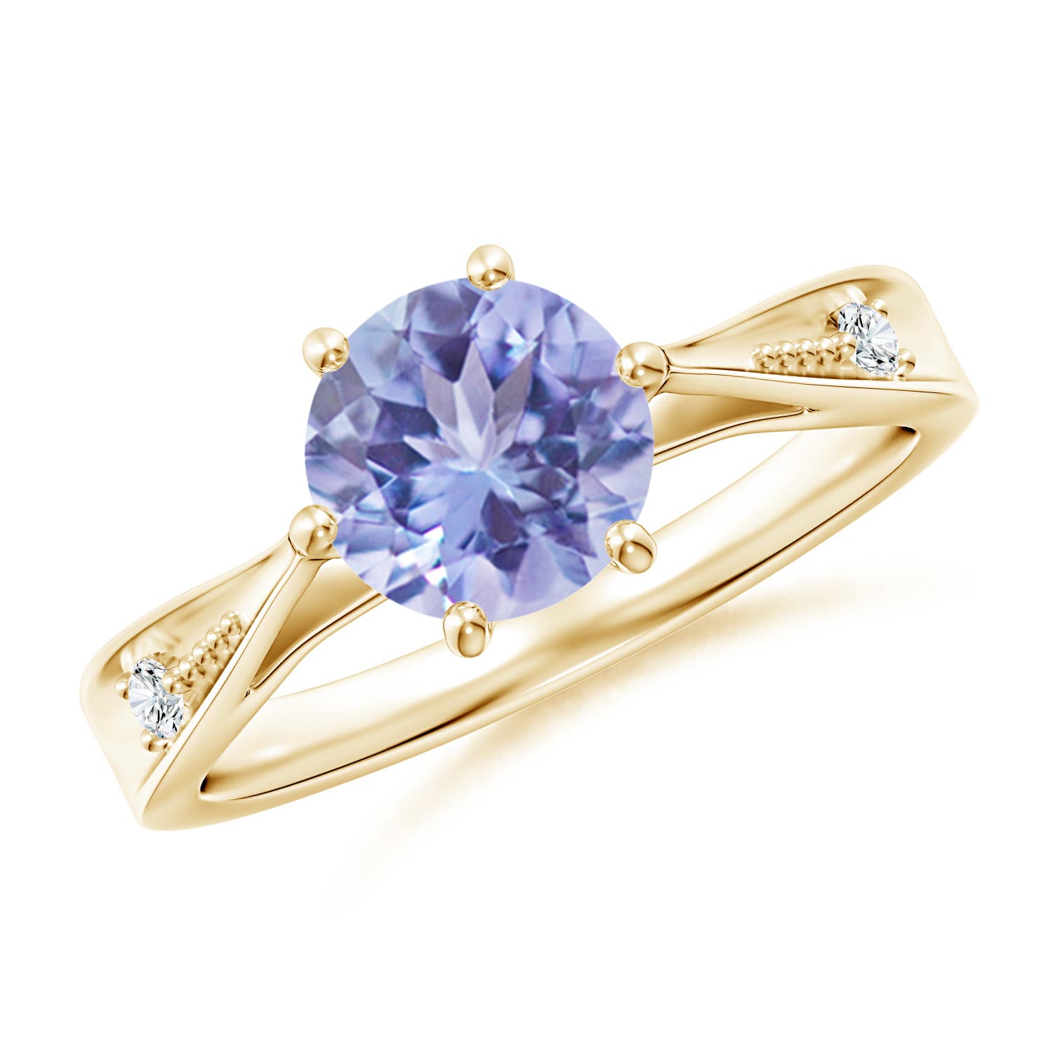 A - Tanzanite / 1.48 CT / 14 KT Yellow Gold