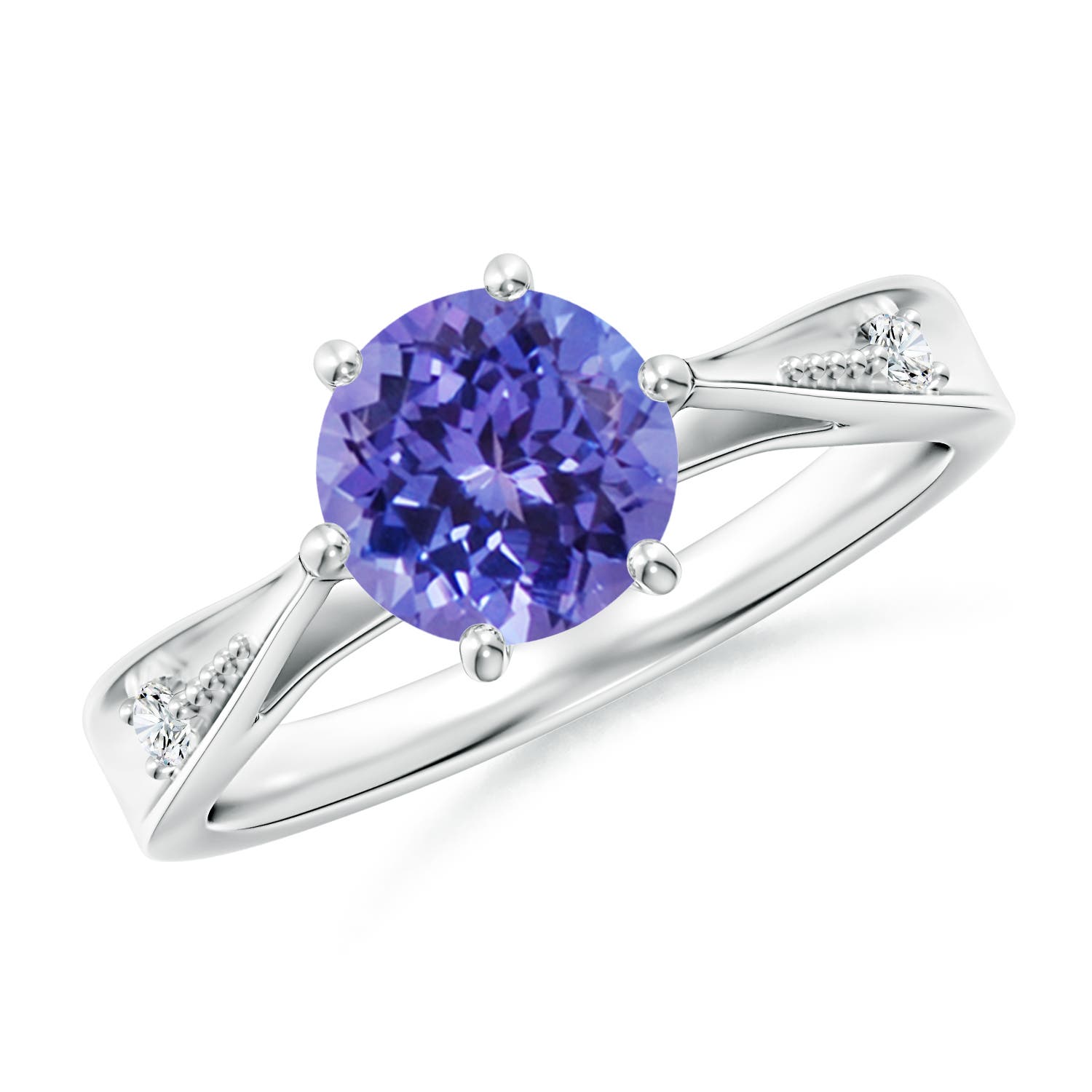 AA - Tanzanite / 1.48 CT / 14 KT White Gold